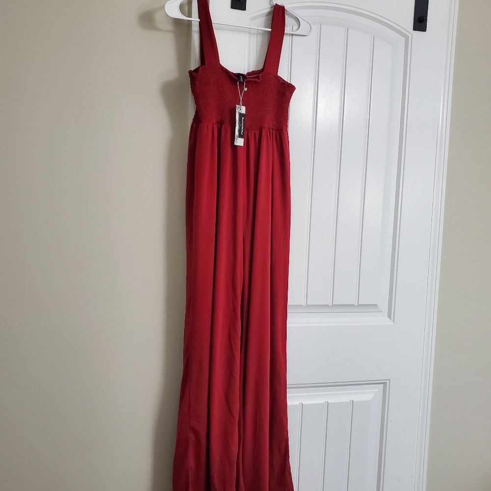 Zuilily, Red jumpsuit, Large